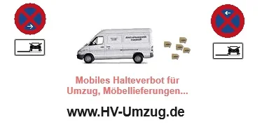 Halteverbot für einen Umzug in München